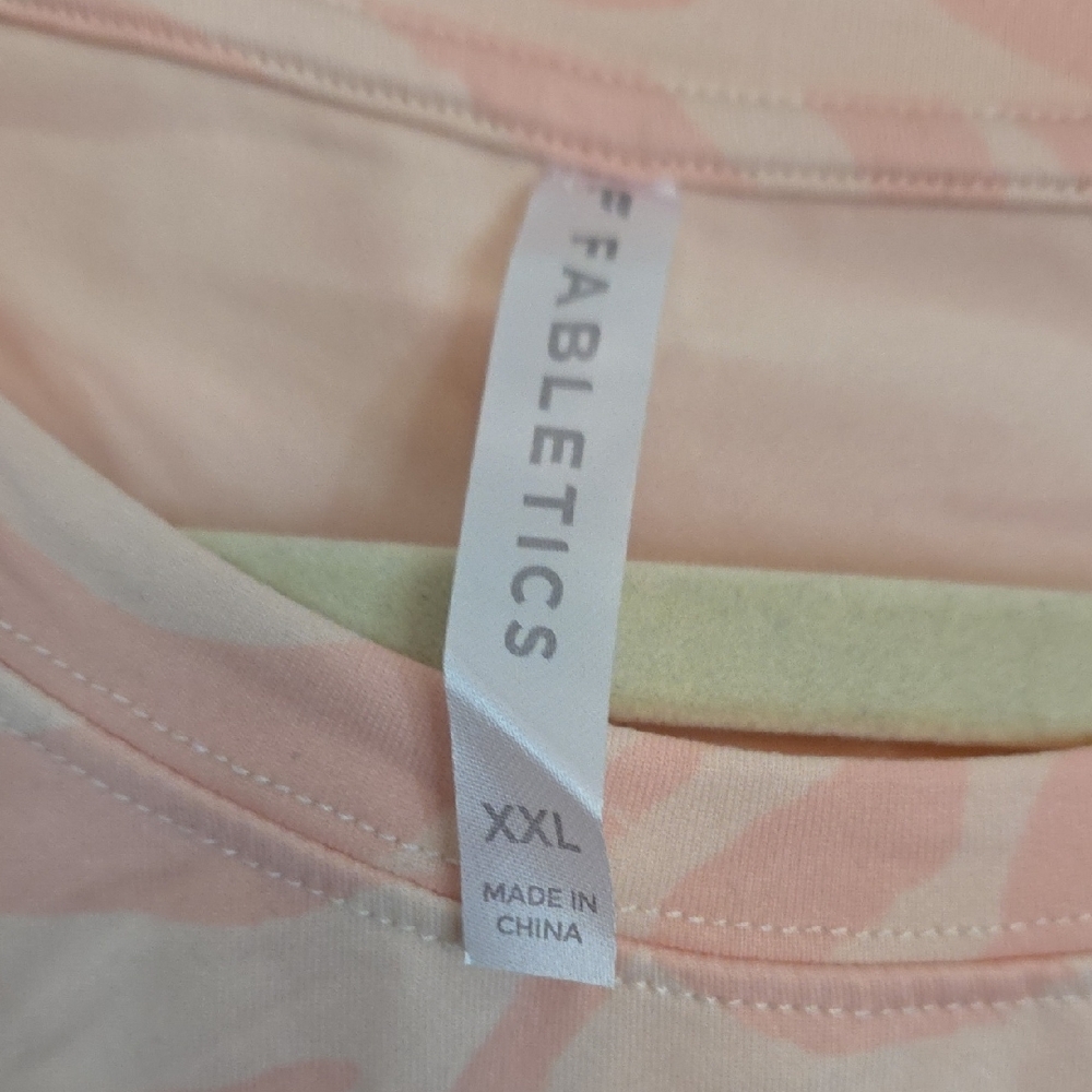 Fabletics Pink Zebra-Patterned Tank Top - Picture 2 of 3